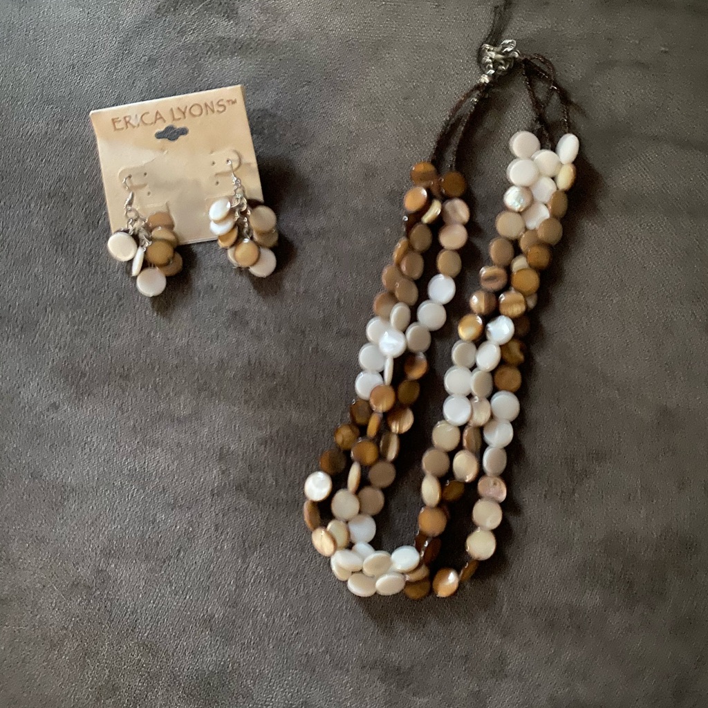 New Earrings And Necklace Tribal Colors